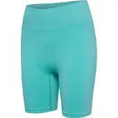 Hummel Hmlalive Seamless High Waist Shorts - pool blue, Größe:XL