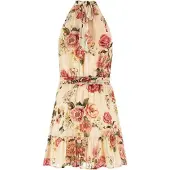GUESS Robe 'Daniele' vert / olive / pitaya / poudre