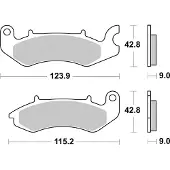 SBS Revêtement scooter 234HF (jeu par disque) Street Ceramic