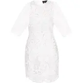 Faina Robe de cocktail 'Fashion Look' blanc