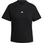 Adidas T-shirt fonctionnel 'ESSENTIALS SMALL LOGO COTTON' noir
