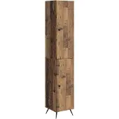vidaXL , ensemble de deux armoires, bois massif et panneaux de particules