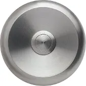 Grothe Bouton-poussoir de sonnette rond 80mm acier inoxydable ETA S 100 (55540)