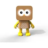 MOB Dancing Animals speaker Chouette (4 h), Enceinte Bluetooth, Marron