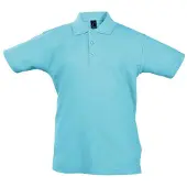 Sols - Polo « Summer II » pour enfants LT3006 (152) (bleu atoll)
