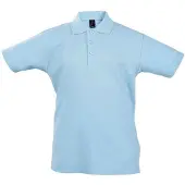 Sols - Polo « Summer II » pour enfants LT3006 (140) (bleu ciel)