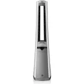 Macom Ventilateur sans pale oscillant argenté avec télécommande et fonction ionique