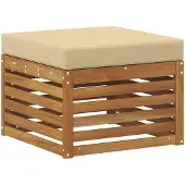 vidaXL Tabouret d'extérieur en bois massif d'acacia naturel