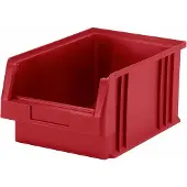 LA-KA-PE boîte de rangement ouverte PLK L330 x L213 x H150 mm PP rouge - 01550 02 01