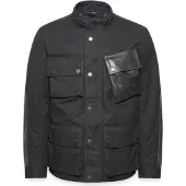 Belstaff Trackmaster Veste Cirée Noire Imperméable Taille M