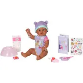Baby Born Eva 43cm, poupée bébé avec 10 fonctions et accessoires, dès 3 ans