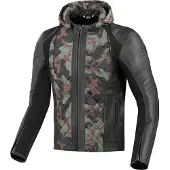 Bogotto Radic Blouson de moto en cuir/textile