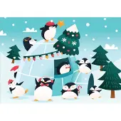 Bluebird Puzzle Puzzle pour enfants L'Igloo des Pingouins - 48 pièces jeu du pingouin