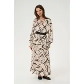 Kaffe Jupe 'Archy' beige / noir