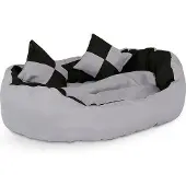 Famanu Lit de luxe pour chien – Coussin pour chien en plastique souple
