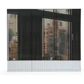 AEA Armoire Armoire en bois Moderne Blanc Miroir Robes Chambre à coucher