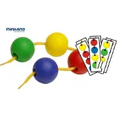 Miniland Balles à cordes 2 cm - Set créatif