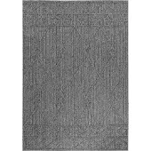 Morhane Patara Lezon tapis extérieur/intérieur poils ras rectangle 200x290cm gris