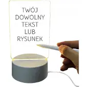 Inna Lampe Plexi 3D Pour Dessiner Écrire News