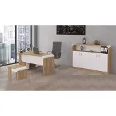 AEA Büro für Praxis Kanzlei Office Komplette Einrichtung Schrank Tisch 3tlg