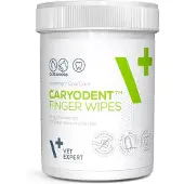 Vet Expert Caryodent Finger Wipes lingettes dentaires pour chien et chat 50 pcs