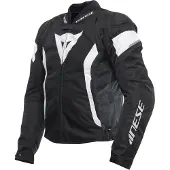 Dainese Avro 5, veste textile pour moto, noir et blanc, taille 48