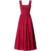 Pepe Jeans Avril Sleeveless Long Dress Rose XS Femme