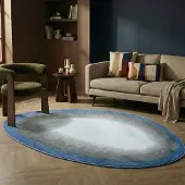 Studio Clarice Tapis irrégulier – Mellow Bleu | 200x290cm | Irréguliers | Pile courte