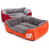 Surtep Lit canapé pour chiens et chats Orange L