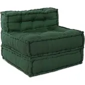 vidaXL Élément de canapé modulaire vert 70x70x54 cm Tissu