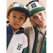 Liewood Chapeau 'Rory Pile' bleu marine / miel / sapin / blanc