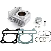 Airsal Sym Mio 50cc 42mm Cylinder&piston Kit Argenté