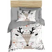 L'essentiel Maison , PH197, Baby-Bettbezug-Set, Grau, 100 x 150 cm