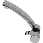 Comet Robinet mitigeur London compact + interrupteur orientable noir/chrome