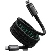 Baseus Tungsten Câble de charge magnétique USB-C/Lightning 1m 20W Noir
