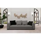 AEA Canapé gris 3 places 2 fauteuils Salon Nouveau