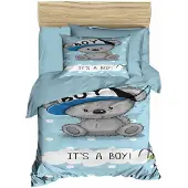 L'essentiel Maison , PH13, Baby-Bettbezug-Set, Blau, 100 x 150 cm