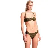 Emporio Armani pour femme. EW003294_AF20247 Bikini seersucker avec rembourrage vert (S), Beachwear, Polyester