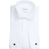 Profuomo Slim Fit Chemise de gala blanc, Unicolore