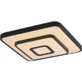 JUST LIGHT Plafonnier LED 15455-18, 17 W, 3000 K, 1900 lm, blanc chaud, IP20, noir