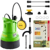 Procraft Pompe submersible suspendue dans un récipient d'arrosage PN30