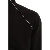 BOSS pour homme. 50553566 Sweat-shirt en coton avec passepoil noir contrasté (M), Casuel, Sport