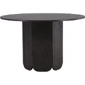 Ebuy24 Tekla table de salle à manger Ø120 cm noir.