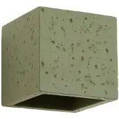 Sollux Applique QUAD béton vert olive 1xG9 8W béton 10x12x10cm