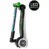 Micro mobility Micro trottinette enfant Maxi Deluxe LED pliable , Neochrom vert