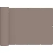 vidaXL Brise-vue pour balcon 200 x 300 cm, tissu enduit de PU, couleur taupe