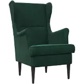 vidaXL fauteuil Vert foncé Velours