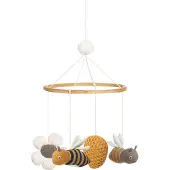 Vanilla Copenhagen Mobile Honeybee Happy Crib Toy Changing Table Doré Enfants