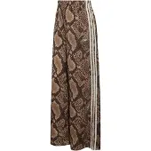 Adidas Originals Satin Snake Print Wide Leg Track Joggers Femme - Pantalons, Beige - Taille 34 - Poly Mesh