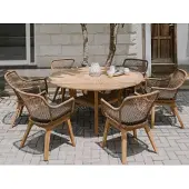 Mountfield Table De Jardin Ronde Colosseum Ø155cm Teck
